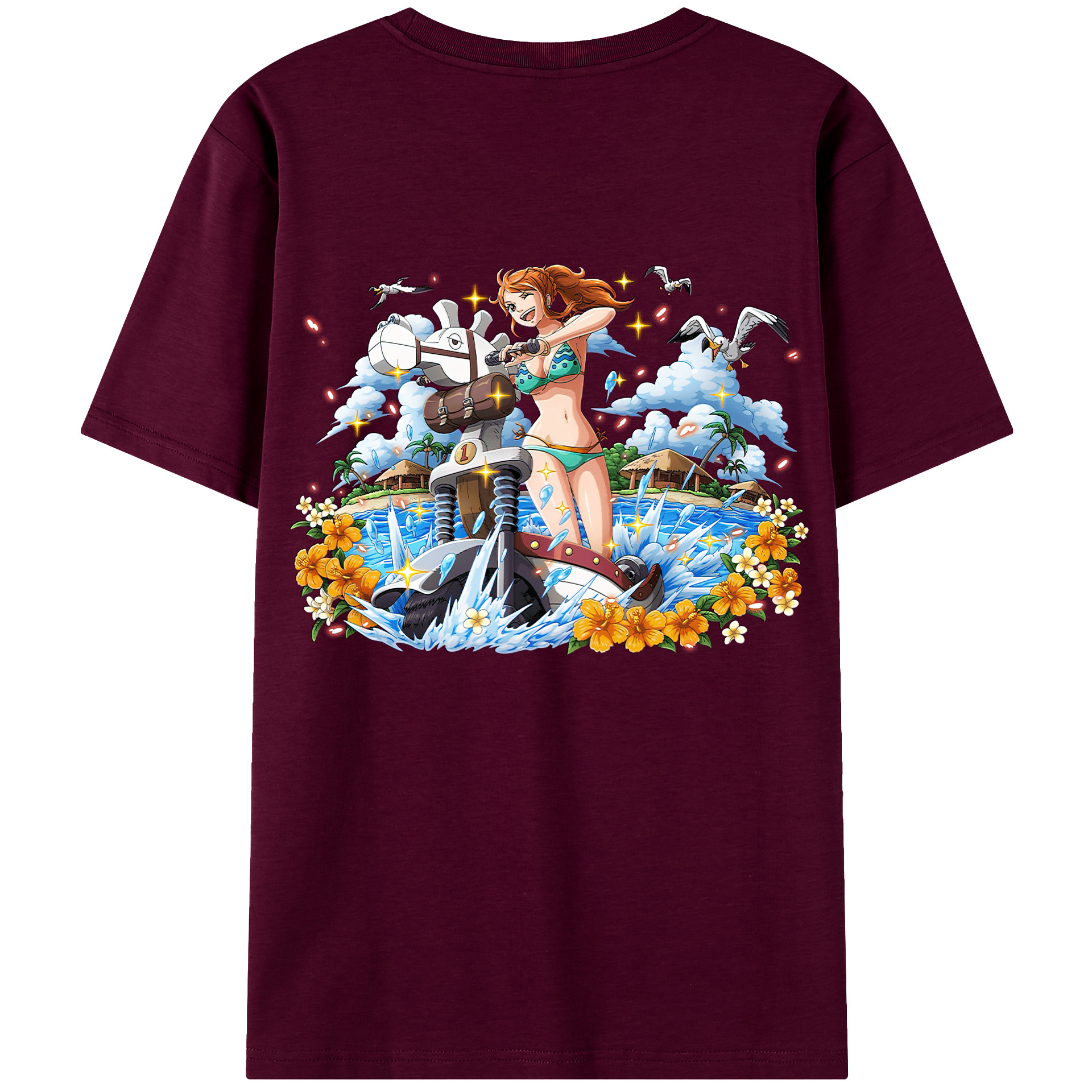 （画像用） ワンピース ナミ ONE PIECE Nami レディース半袖Tシャツ(バックプリント)